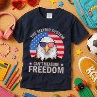 The Metric System CanT Measure Freedom Eagle 4th Of July Kids T-Shirt