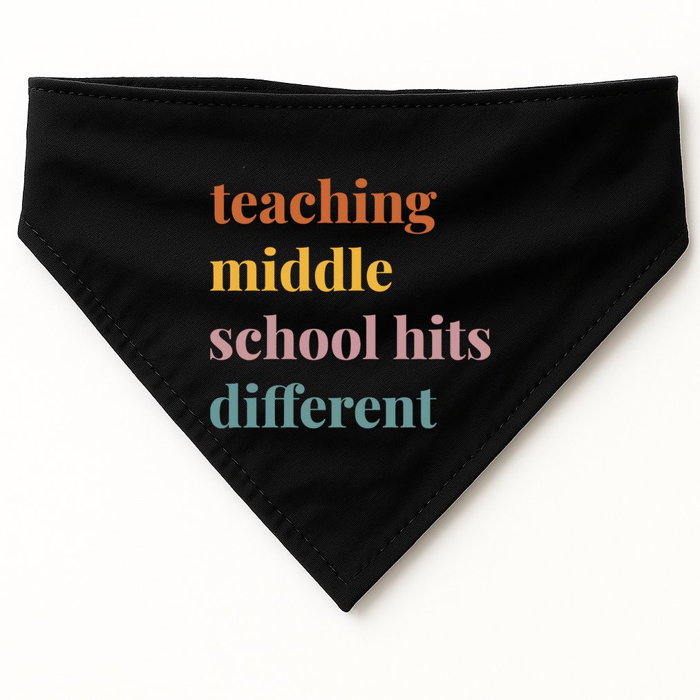 Teaching Middle School Hits Different USA-Made Doggie Bandana