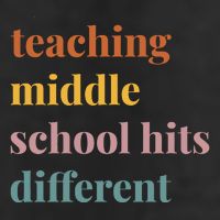 Teaching Middle School Hits Different 12oz Stainless Steel Coffee Mug