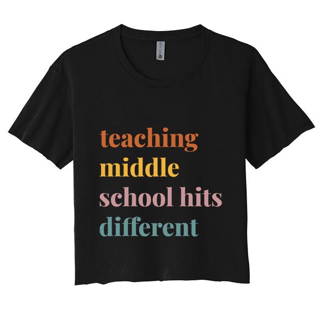 Teaching Middle School Hits Different Crop Top