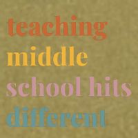 Teaching Middle School Hits Different Garment-Dyed Women's Muscle Tee