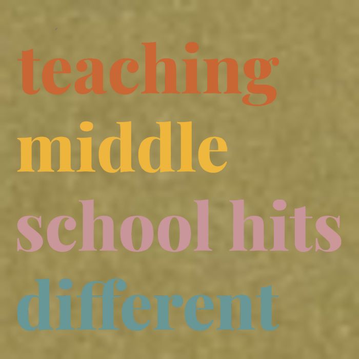 Teaching Middle School Hits Different Garment-Dyed Women's Muscle Tee