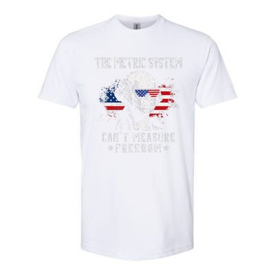 The Metric System CanT Measure Freedom Funny 4th Of July Softstyle® CVC T-Shirt