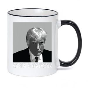 Trump Mug Shot Donald Trump Mug Shot Never Surrender 11oz Black Color Changing Mug