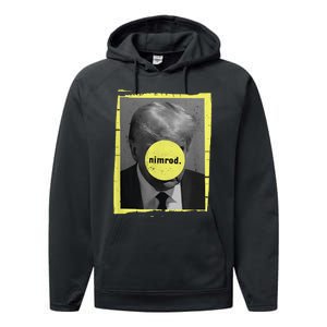 Trump Mug Shot Never Surrender Green Nimrod Trump Day Performance Fleece Hoodie