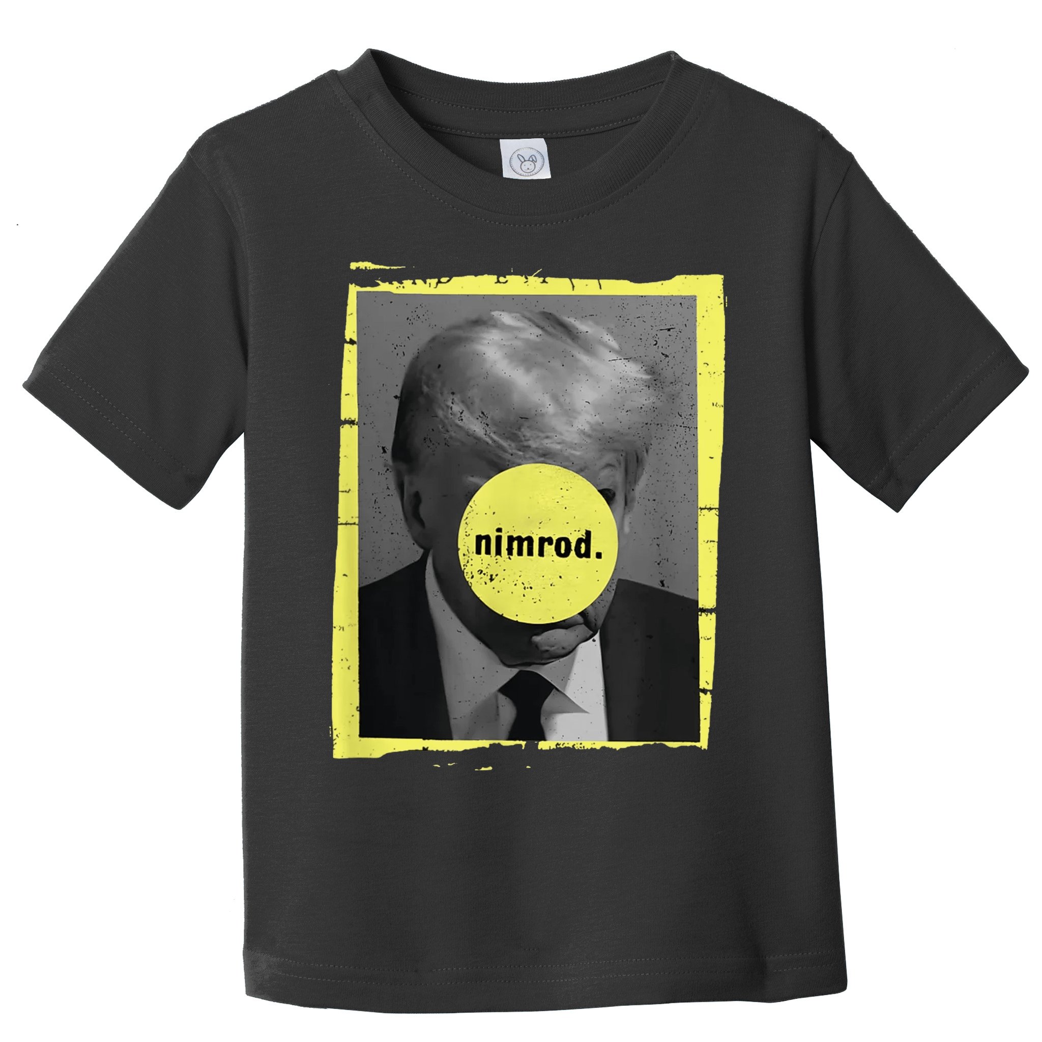 Trump Mug Shot Never Surrender Green Nimrod Trump Day Toddler T-Shirt
