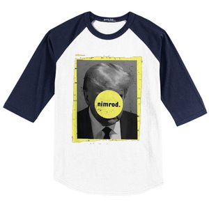 Trump Mug Shot Never Surrender Green Nimrod Trump Day Baseball Sleeve Shirt