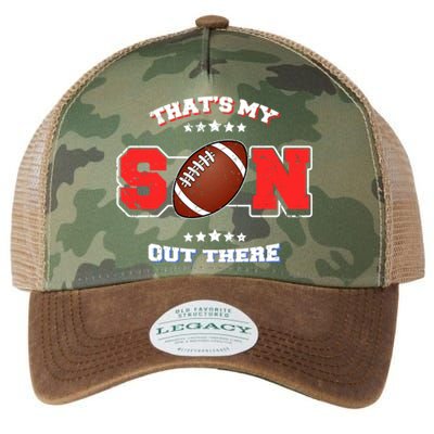 Thats My Son Out There Proud Parent Football Spectator Cute Gift Legacy Tie Dye Trucker Hat