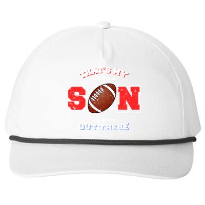 Thats My Son Out There Proud Parent Football Spectator Cute Gift Snapback Five-Panel Rope Hat