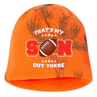 Thats My Son Out There Proud Parent Football Spectator Cute Gift Kati - Camo Knit Beanie