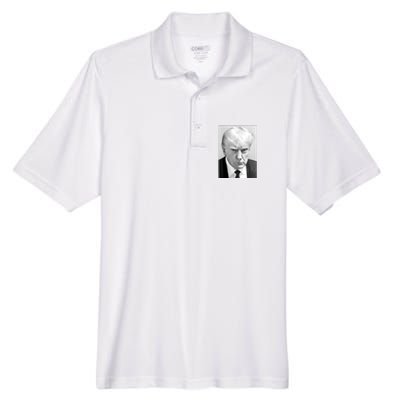 Trump Mug Shot Donald Trump Mug Shot Men's Origin Performance Pique Polo