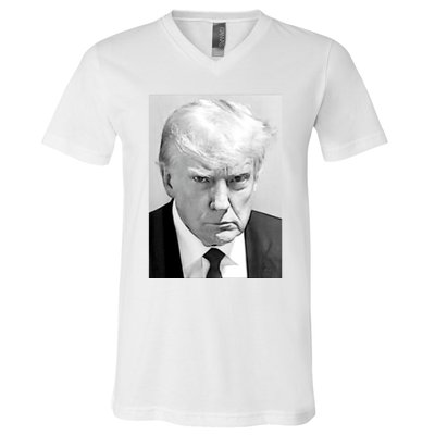 Trump Mug Shot Donald Trump Mug Shot V-Neck T-Shirt