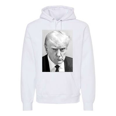 Trump Mug Shot Donald Trump Mug Shot Premium Hoodie