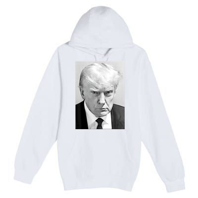 Trump Mug Shot Donald Trump Mug Shot Premium Pullover Hoodie