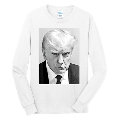 Trump Mug Shot Donald Trump Mug Shot Tall Long Sleeve T-Shirt