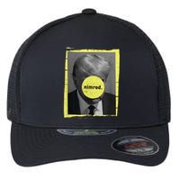 Trump Mug Shot Never Surrender Green Nimrod Trump Day Flexfit Unipanel Trucker Cap