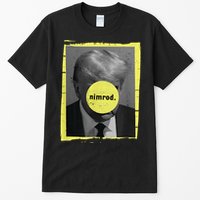 Trump Mug Shot Never Surrender Green Nimrod Trump Day Tall T-Shirt