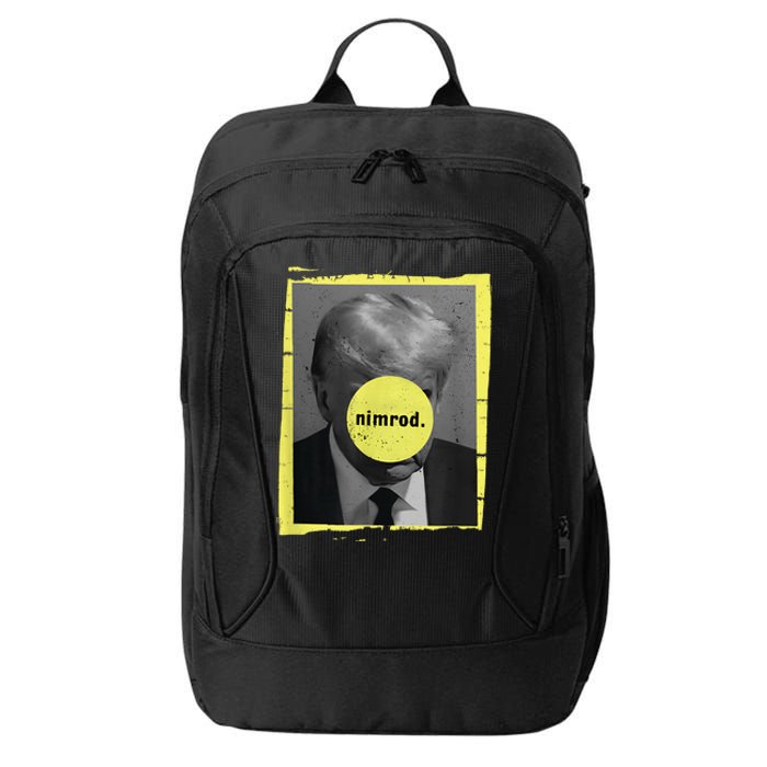 Trump Mug Shot Never Surrender Green Nimrod Trump Day City Backpack