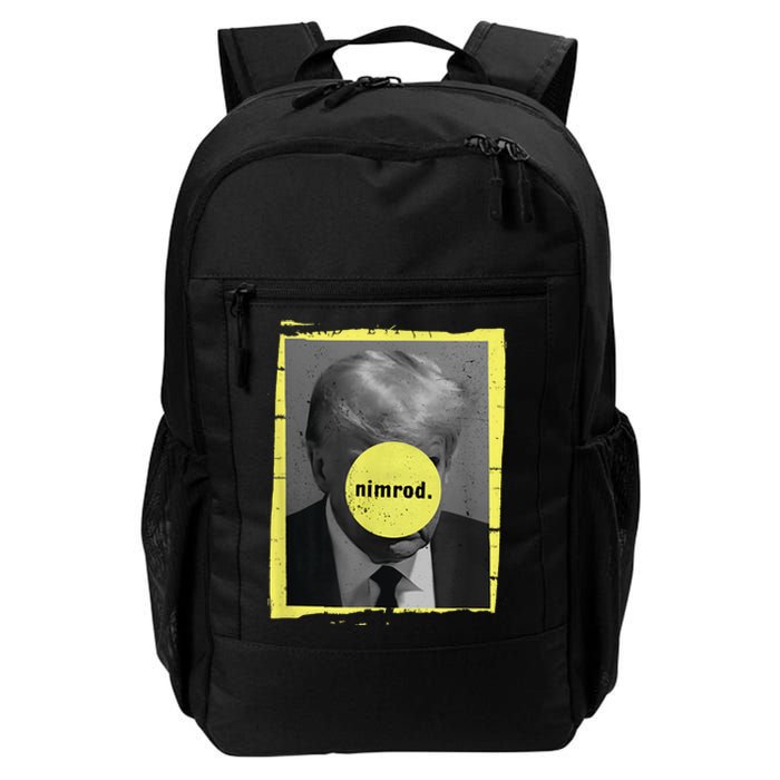 Trump Mug Shot Never Surrender Green Nimrod Trump Day Daily Commute Backpack