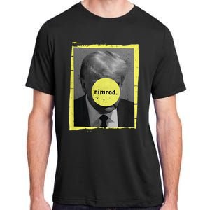 Trump Mug Shot Never Surrender Green Nimrod Trump Day Adult ChromaSoft Performance T-Shirt