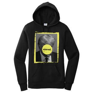 Trump Mug Shot Never Surrender Green Nimrod Trump Day Women's Pullover Hoodie