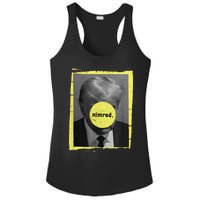 Trump Mug Shot Never Surrender Green Nimrod Trump Day Ladies PosiCharge Competitor Racerback Tank