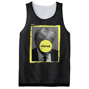 Trump Mug Shot Never Surrender Green Nimrod Trump Day Mesh Reversible Basketball Jersey Tank