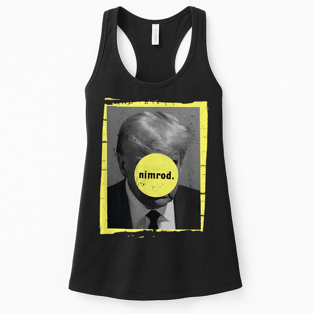 Trump Mug Shot Never Surrender Green Nimrod Trump Day Womens Tank Top