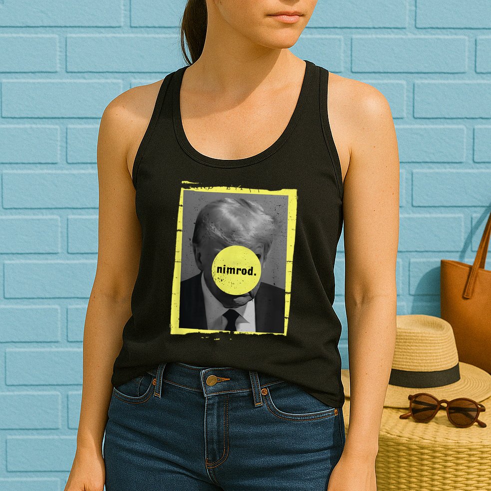 Trump Mug Shot Never Surrender Green Nimrod Trump Day Womens Tank Top