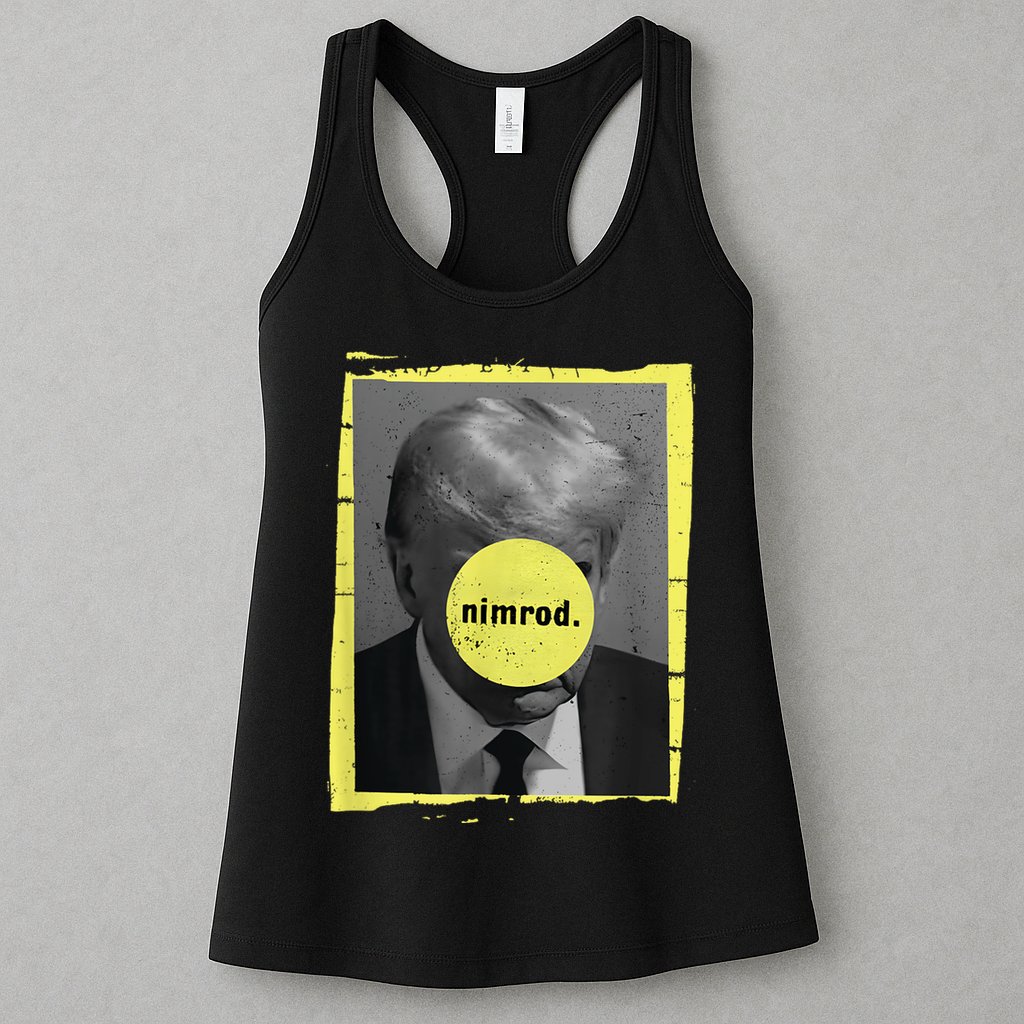 Trump Mug Shot Never Surrender Green Nimrod Trump Day Womens Tank Top
