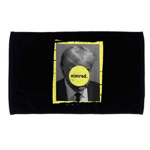 Trump Mug Shot Never Surrender Green Nimrod Trump Day Microfiber Hand Towel