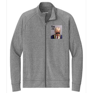 Trump Mug Shot Donald Trump Mug Shot Thug Life Stretch Full-Zip Cadet Jacket