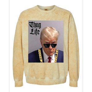 Trump Mug Shot Donald Trump Mug Shot Thug Life Colorblast Crewneck Sweatshirt