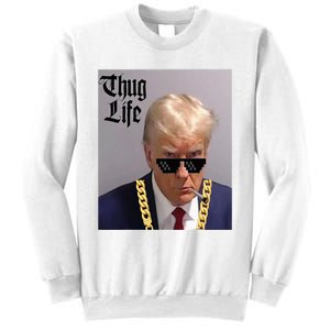 Trump Mug Shot Donald Trump Mug Shot Thug Life Sweatshirt