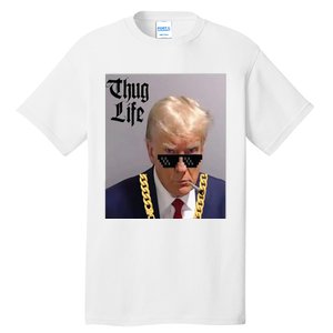 Trump Mug Shot Donald Trump Mug Shot Thug Life Tall T-Shirt