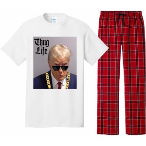 Trump Mug Shot Donald Trump Mug Shot Thug Life Pajama Set