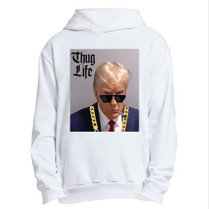 Trump Mug Shot Donald Trump Mug Shot Thug Life Urban Pullover Hoodie