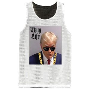 Trump Mug Shot Donald Trump Mug Shot Thug Life Mesh Reversible Basketball Jersey Tank