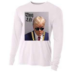 Trump Mug Shot Donald Trump Mug Shot Thug Life Cooling Performance Long Sleeve Crew