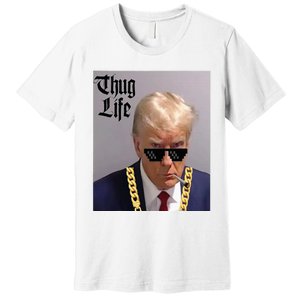 Trump Mug Shot Donald Trump Mug Shot Thug Life Premium T-Shirt