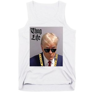 Trump Mug Shot Donald Trump Mug Shot Thug Life Tank Top