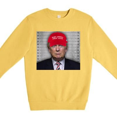 Trump Mugshot MAGA Premium Crewneck Sweatshirt