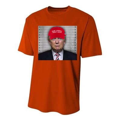 Trump Mugshot MAGA Performance Sprint T-Shirt