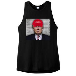 Trump Mugshot MAGA Ladies PosiCharge Tri-Blend Wicking Tank