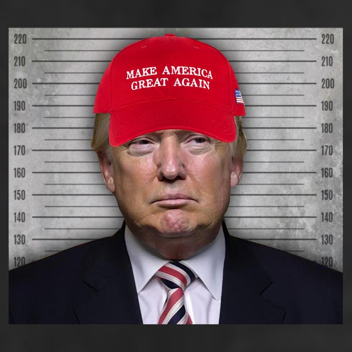 Trump Mugshot MAGA 7 Panel Mesh Trucker Snapback Hat