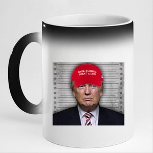 Trump Mugshot MAGA 11oz Black Color Changing Mug