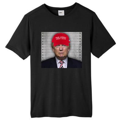 Trump Mugshot MAGA Tall Fusion ChromaSoft Performance T-Shirt