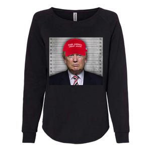 Trump Mugshot MAGA Womens California Wash Sweatshirt