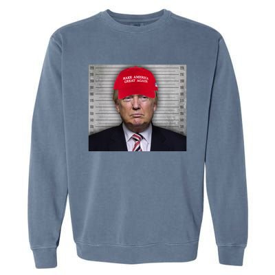 Trump Mugshot MAGA Garment-Dyed Sweatshirt