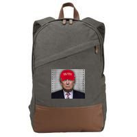 Trump Mugshot MAGA Cotton Canvas Backpack